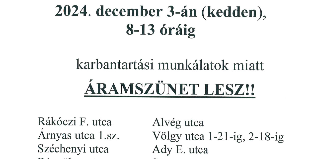 Áramszünet