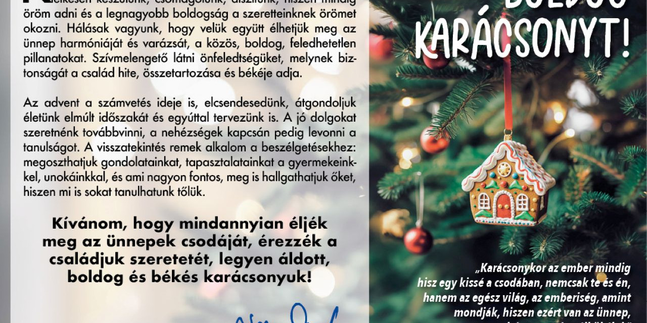 Karácsonyi köszöntő