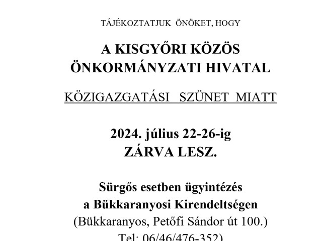 Igazgatási szünet