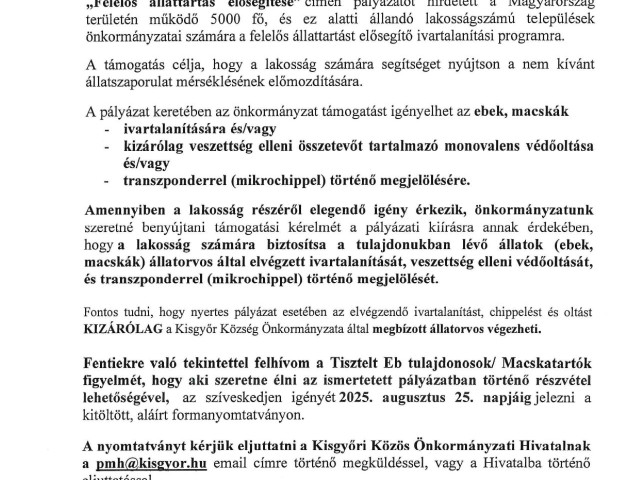 Igényfelmérés